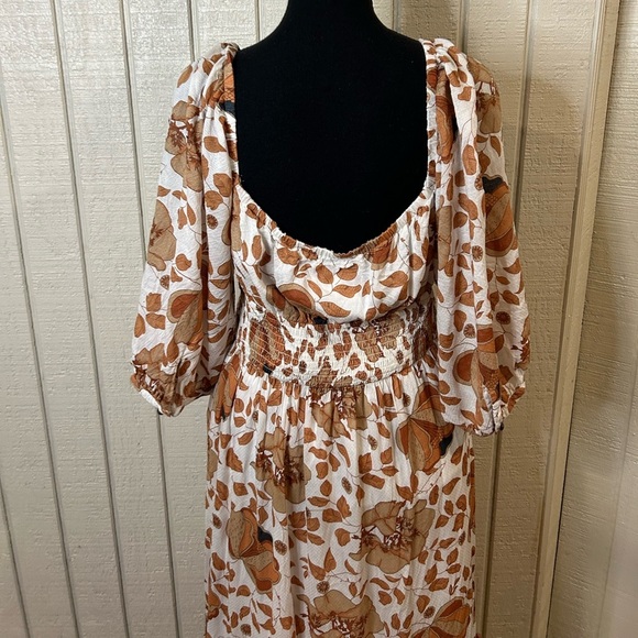 Anthropologie Floral Tiered Maxi Dress, size medium. - Picture 9 of 12